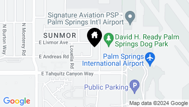 Map of 204 N AIRLANE Drive, Palm Springs CA, 92262