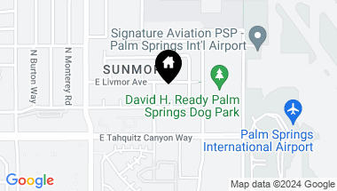 Map of 233 N Helena Circle, Palm Springs CA, 92262