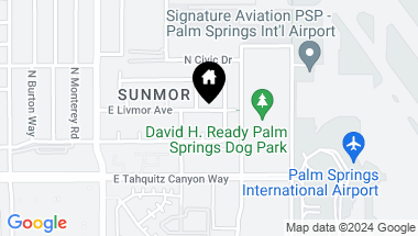Map of 2987 E Livmor Avenue, Palm Springs CA, 92262
