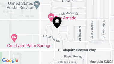 Map of 242 Cerritos Drive, Palm Springs CA, 92262