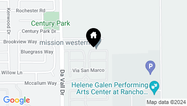 Map of 62 Via Del Pienza, Rancho Mirage CA, 92270