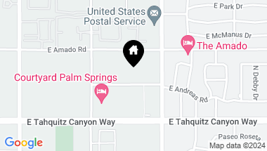 Map of 1456 E Andreas Road, Palm Springs CA, 92262