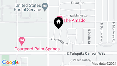 Map of 265 N SATURMINO Drive, Palm Springs CA, 92262