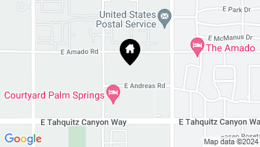 Map of 1310 E Andreas Road, Palm Springs CA, 92262