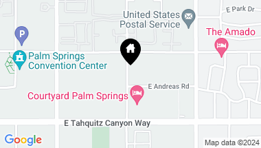 Map of 240 Hermosa, Palm Springs CA, 92262