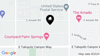 Map of 1310 E Andreas Road, Palm Springs CA, 92262
