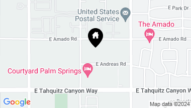Map of 1312 E Andreas Road, Palm Springs CA, 92262