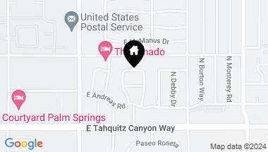 Map of 1949 Cerritos Drive, Palm Springs CA, 92262