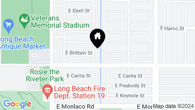 Map of 3722 Charlemagne Avenue, Long Beach CA, 90808