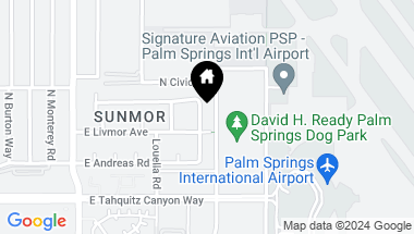 Map of 226 N Airlane DR, Palm Springs CA, 92262