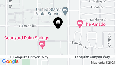 Map of 1467 E Amado Road, Palm Springs CA, 92262