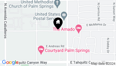 Map of 1471 E AMADO Road, Palm Springs CA, 92262