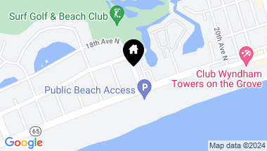 Map of 209 18th Ave. N, North Myrtle Beach SC, 29582