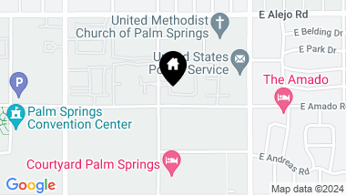 Map of 1325 S Yermo Drive, Palm Springs CA, 92262
