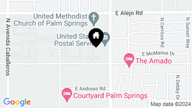 Map of 1432 Avenida Montana, Palm Springs CA, 92262