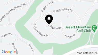 Map of 9219 E BAJADA Road, Scottsdale AZ, 85262