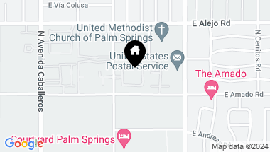 Map of 355 Ameno Drive E, Palm Springs CA, 92262