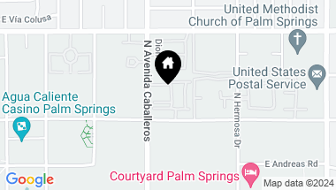 Map of 401 Terno Lane, Palm Springs CA, 92262