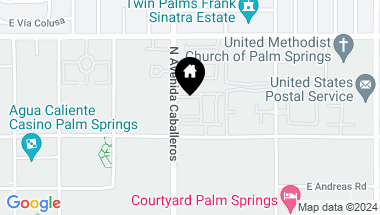 Map of 400 N Avenida Caballeros 15, Palm Springs CA, 92262