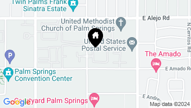 Map of 324 Ameno Drive, Palm Springs CA, 92262