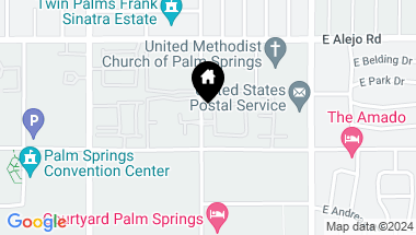Map of 327 Ameno Drive W, Palm Springs CA, 92262