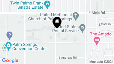 Map of 339 W Ameno Drive 4, Palm Springs CA, 92262