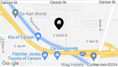 Map of 1433 E 220th Street, Carson CA, 90745