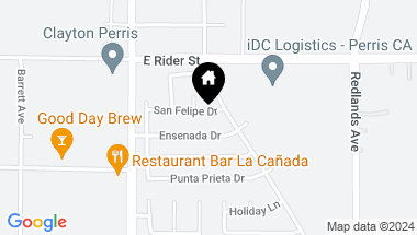 Map of 151 San Felipe Drive, Perris CA, 92571