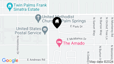 Map of 365 N Saturmino Drive 21, Palm Springs CA, 92262