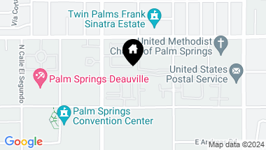 Map of 1060 Paz Drive, Palm Springs CA, 92262