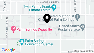 Map of 420 Chelsea Drive, Palm Springs CA, 92262
