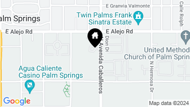Map of 439 Avenida Caballeros, Palm Springs CA, 92262