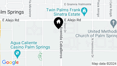 Map of 443 N Avenida Caballeros, Palm Springs CA, 92262