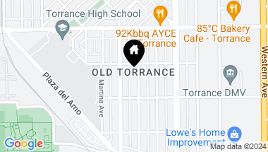 Map of 1819 Gramercy Ave, Torrance CA, 90501