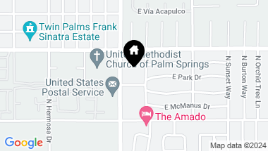 Map of 400 N Sunrise Way 272, Palm Springs CA, 92262