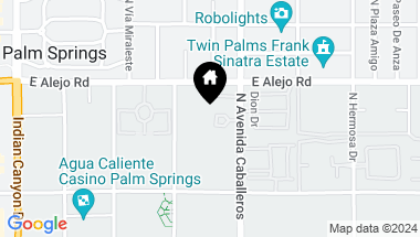 Map of 423 N Avenida Caballeros, Palm Springs CA, 92262