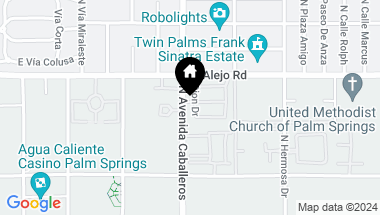 Map of 445 Dion Drive, Palm Springs CA, 92262