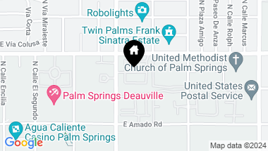 Map of 1057 Dane Drive, Palm Springs CA, 92262