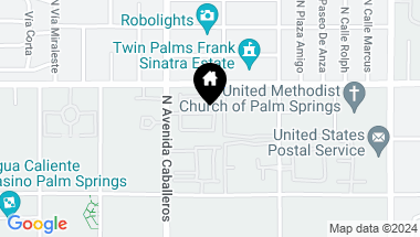 Map of 1069 Dane Drive, Palm Springs CA, 92262