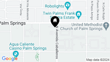 Map of 405 N AVENIDA CABALLEROS, Palm Springs CA, 92262