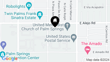 Map of 465 N CALLE ROLPH, Palm Springs CA, 92262