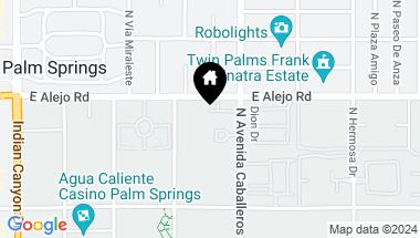 Map of 901 Alejo, Palm Springs CA, 92262