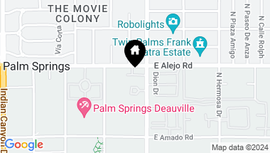 Map of 942 Alejo, Palm Springs CA, 92262