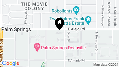 Map of 951 Alejo, Palm Springs CA, 92262