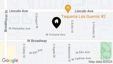 Map of 238 S Agate Street, Anaheim CA, 92804