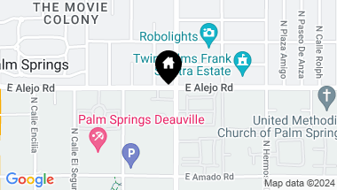 Map of 962 ALEJO, Palm Springs CA, 92262