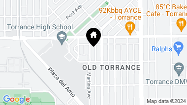 Map of 1738 Martina Avenue, Torrance CA, 90501