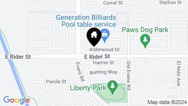 Map of 1043 Alderwood Drive, Perris CA, 92571