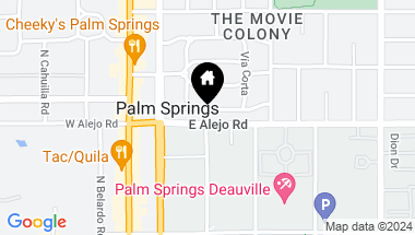 Map of 401 E Via Colusa, Palm Springs CA, 92262