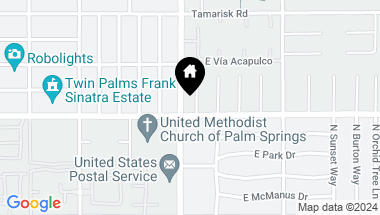 Map of 503 N Lujo Circle, Palm Springs CA, 92262